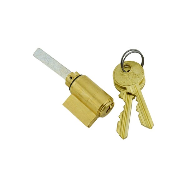 Yale Commercial 6 Pin Single Section GB Keyway Cylinder for Key in Levers (AU5400LN) US4 (606) Satin Brass Finish - 1802GB606
