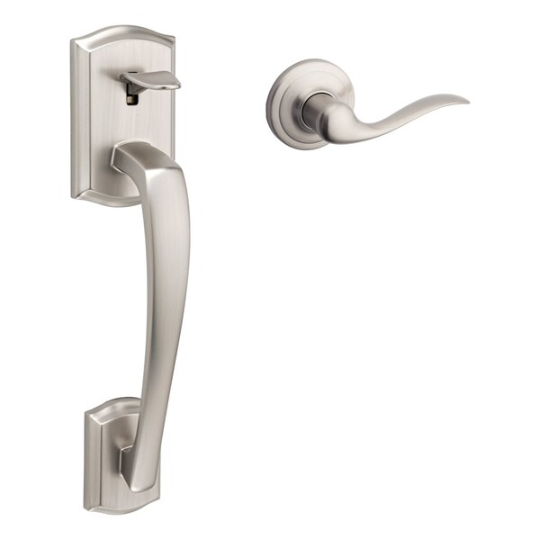 Kwikset Clear Pack Prescott Passage Handleset, Tustin Lever Trim, No Deadbolt, RCAL Latch, Satin Nickel Finish - CP815PTHXTNL-15