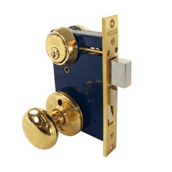 Marks Marks: Ornamental Iron Mortise Locksets Series 22, Entry Function, Dbl Cyl - MRK-22AC/3-W-RHR