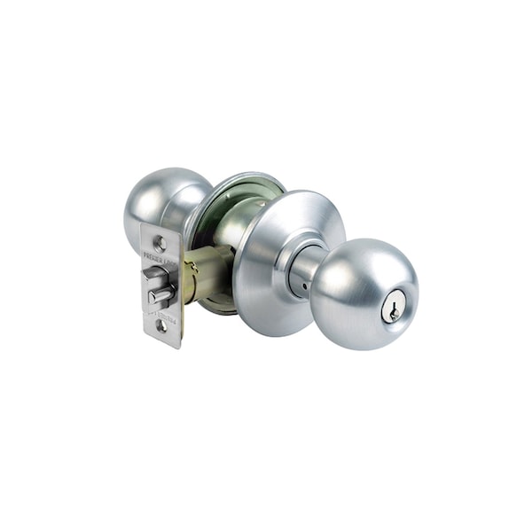 Premier Lock Stainless Steel Grade 3 Combo Lock Set with Entry Door Knob and Deadbolt, 12 SC1 Keys Total, 2PK - GR3ED03C-2