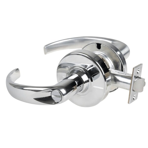 Schlage Grade 2 Privacy Cylindrical Lock with Field Selectable Vandlgard, Sparta Lever, Non-Keyed, Bright Ch - ALX40 SPA 625