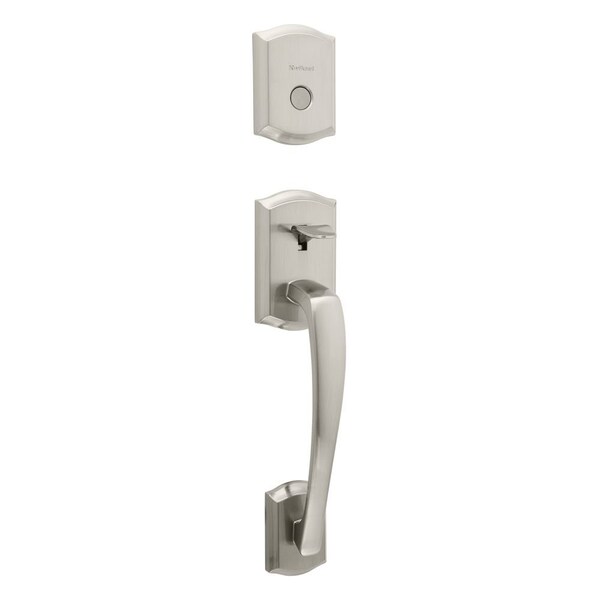 Kwikset Dummy Prescott Exterior Handleset Satin Nickel Finish - 819PTHLIP-15
