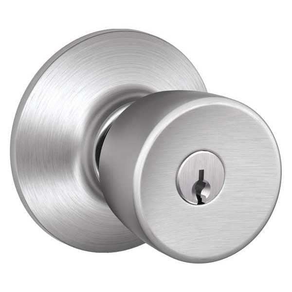 Schlage Knob Lockset, Mechanical, Entrance, Grd. 2 - F51A BEL 626