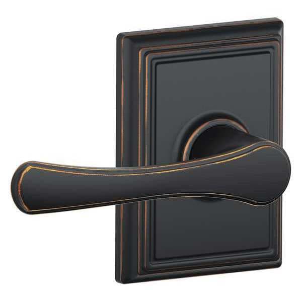 Schlage Antique Bronze Passage Lever Lockset, Avila/Addison - F10 VLA 716 ADD