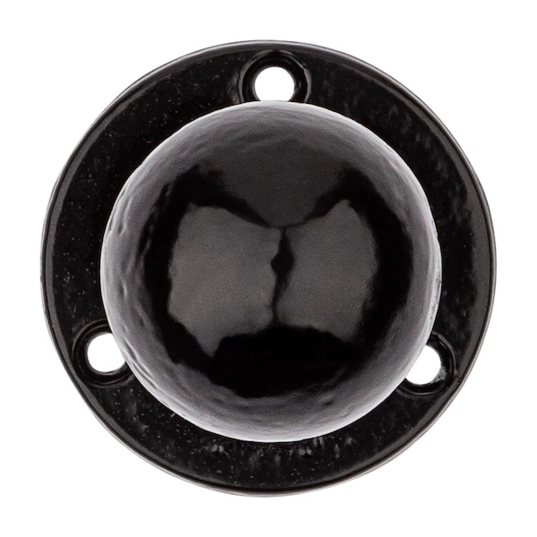 National Hardware National Hardware 2.87 in. L Matte Black Steel Knob Pull - N166-002