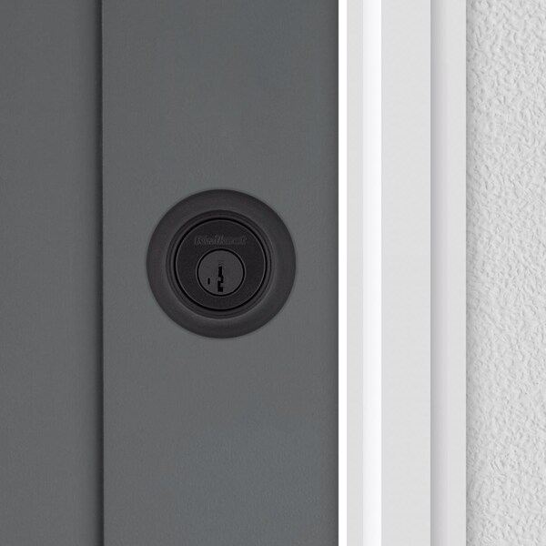 Kwikset Kwikset Matte Black Single Cylinder Deadbolt 2-3/4 in. - 96600-710
