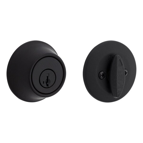 Kwikset Kwikset Matte Black Single Cylinder Deadbolt 2-3/4 in. - 96600-710