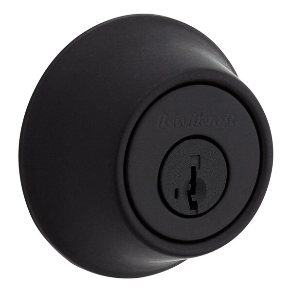 Kwikset Kwikset Matte Black Single Cylinder Deadbolt 2-3/4 in. - 96600-710