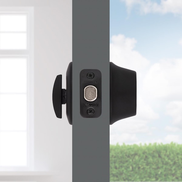 Kwikset Kwikset Matte Black Single Cylinder Deadbolt 2-3/4 in. - 96600-710