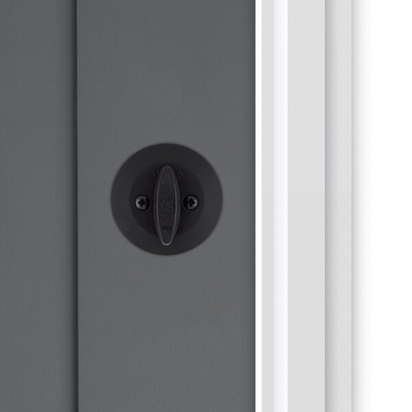 Kwikset Kwikset Matte Black Single Cylinder Deadbolt 2-3/4 in. - 96600-710