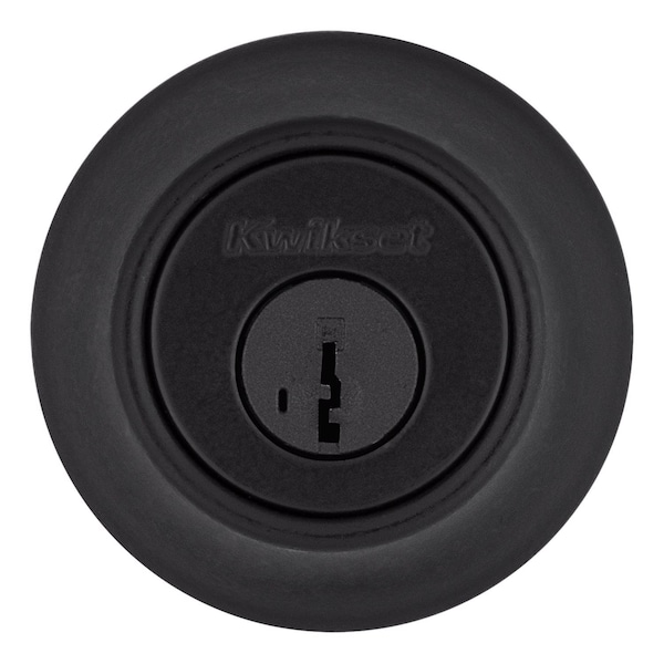 Kwikset Kwikset Matte Black Single Cylinder Deadbolt 2-3/4 in. - 96600-710