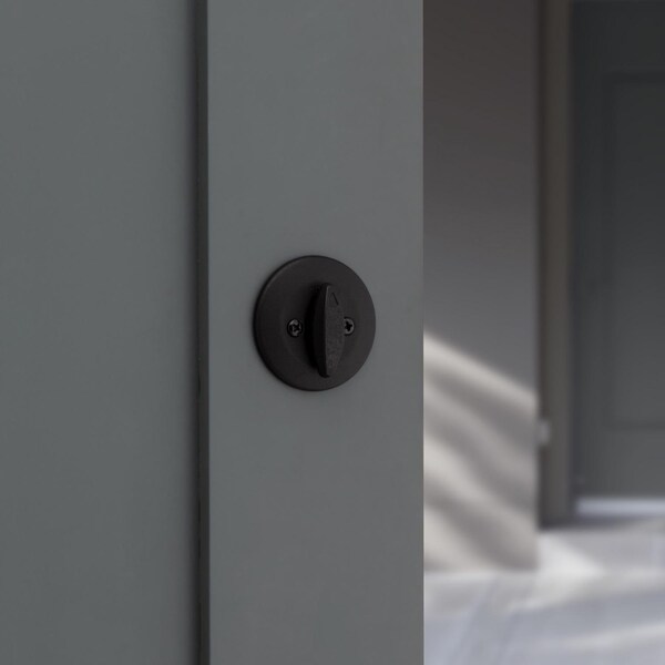 Kwikset Kwikset Matte Black Single Cylinder Deadbolt 2-3/4 in. - 96600-710