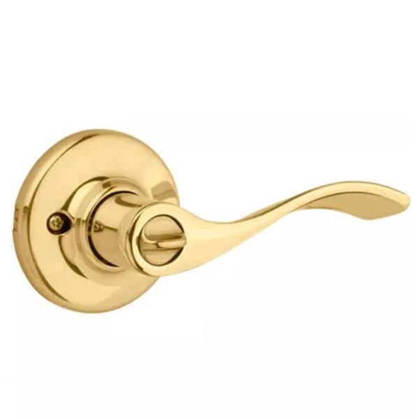 Kwikset Kwikset: Balboa Privacy Door Leverset / Polished Brass - KWS-300BL-3