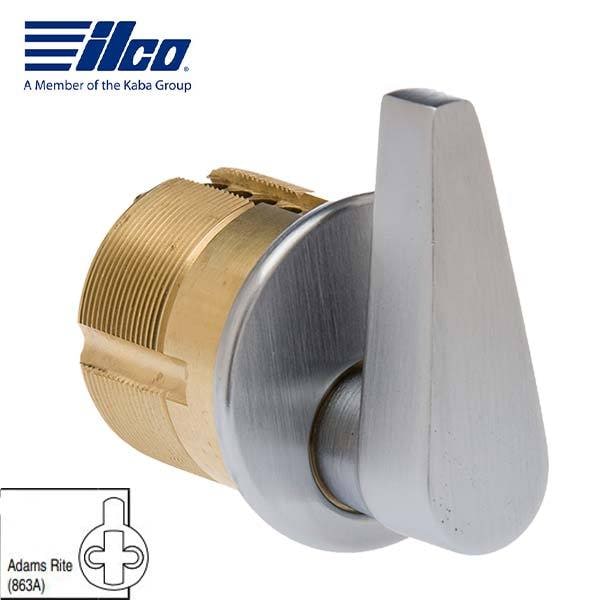 Ilco 1IN ADA TKNB W/863A US26D ADA TURNKNOB MORTISE CYLINDER 1 INCH W/No 2 863A ADAMS RITE CAM SATIN - ILCO-ADA-7161TK2-26D
