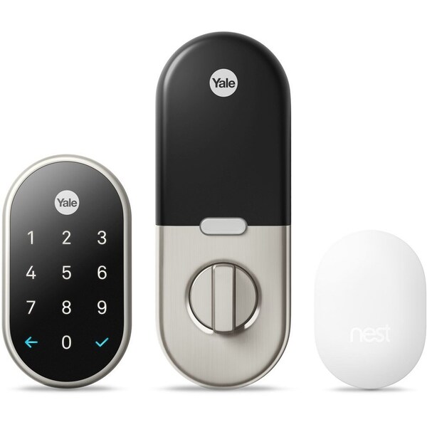 Google Nest Nest x Yale Keyless Entry Deadbolt with Nest Connect Satin Nickel - RB-YRD540-WV-619