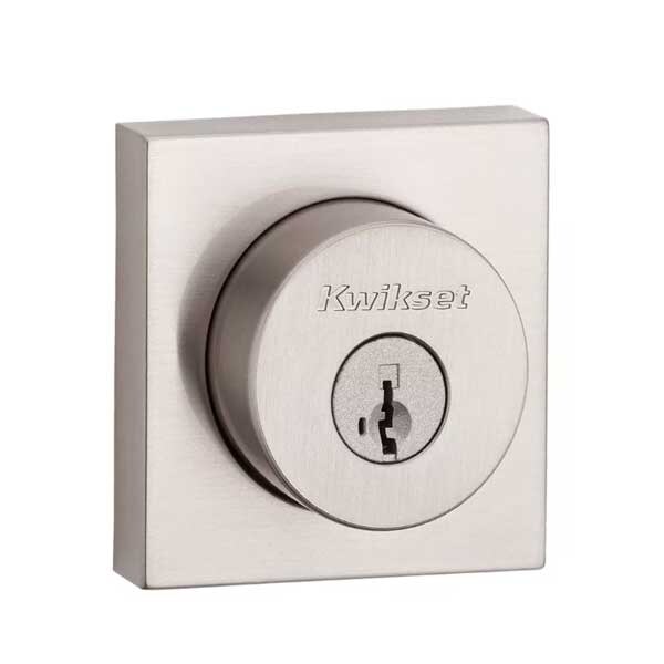 Kwikset Kwikset: Halifax Single Cylinder Deadbolt with Smartkey Technology / Satin Nickel - KWS-158-SQT-SMT-15