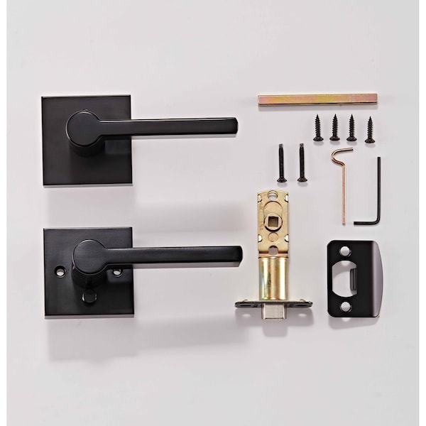 Sure-Loc Hardware Sure-Loc Hardware Vail Handleset, Oakley Handleset Trim, Satin Brass - VL507-OK SB