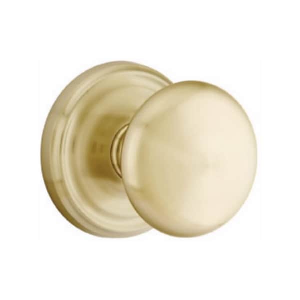 Emtek Providence Knob Dummy Pair with Regular Rose for 1-1/4 in to 2 in Door Satin Brass Finish - 8050PUS4