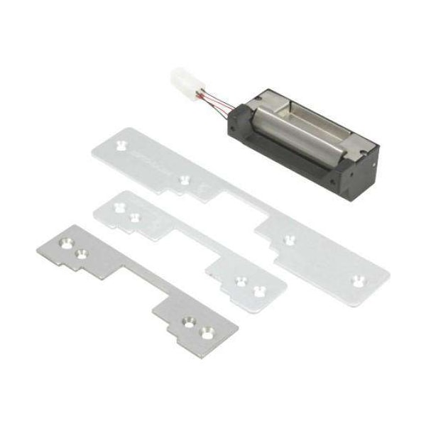 Seco-Larm 12/24 VDC Universal Door Strike. Includes three face plates for nearly any type of door. - SLM-SD-996C-NUQ