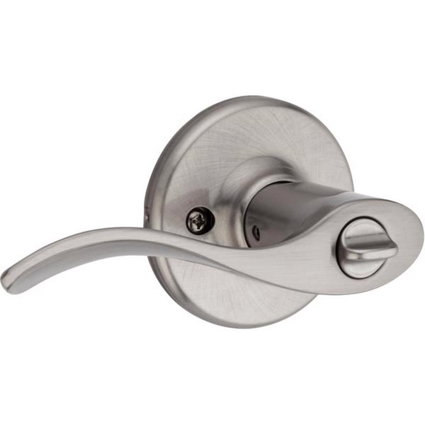 Kwikset Kwikset SmartKey Security Wave Satin Nickel Entry Lever KW1 2-3/4 in. - 94050-673
