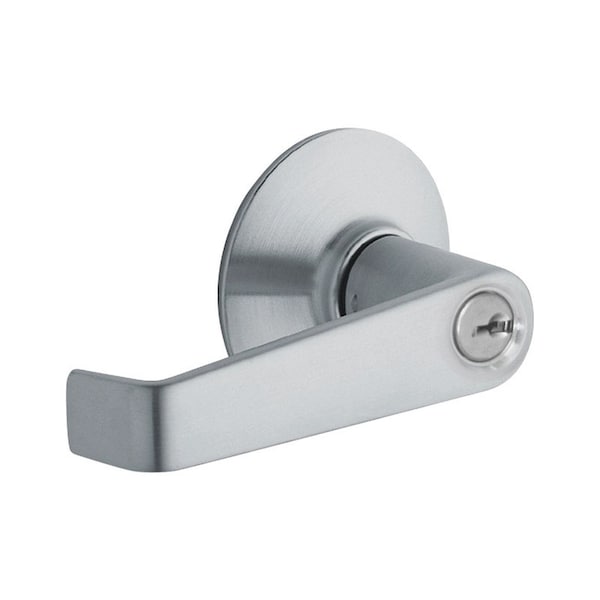Schlage Schlage Elan Satin Chrome Entry Door Knob 1-3/4 in. - F51CSVELA626