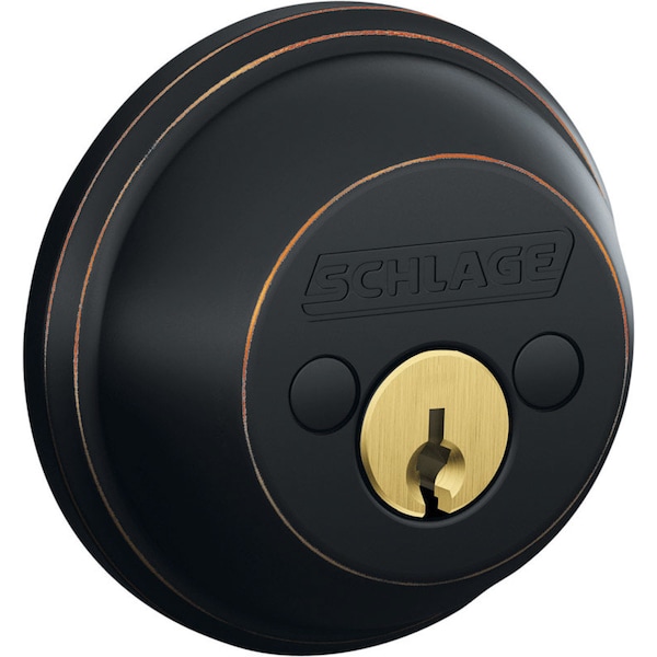 Schlage Schlage Aged Bronze Zinc Double Cylinder Deadbolt - B62NV716