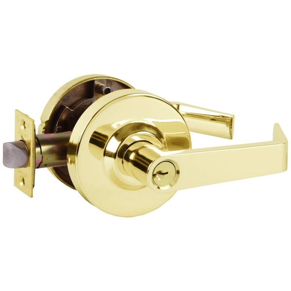 Arrow Lock Grade 2 Cylindrical Lock, Entrance Function, Non-keyed, Rigid Sierra Lever, 3-11/32-in Rose Diameter - MLX11-SR-03