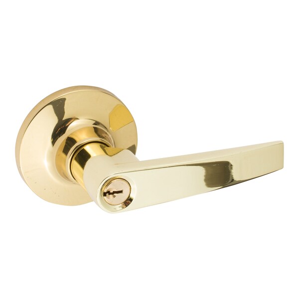 Sure-Loc Hardware Sure-Loc Hardware Cedar Entrance Lever, Polished Brass - CD107 3
