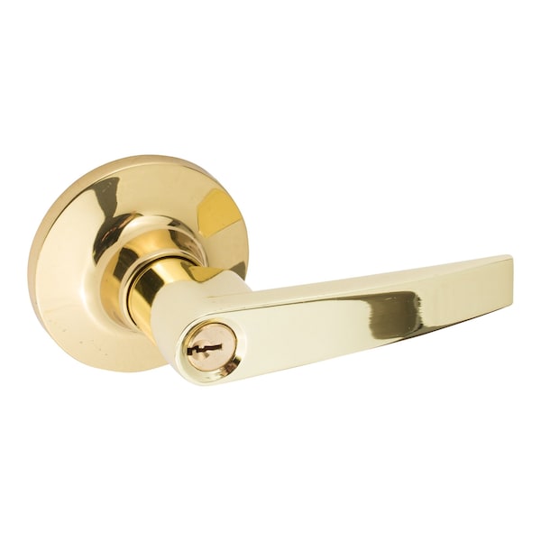 Sure-Loc Hardware Sure-Loc Hardware Cedar Entrance Lever, Polished Brass - CD107 3