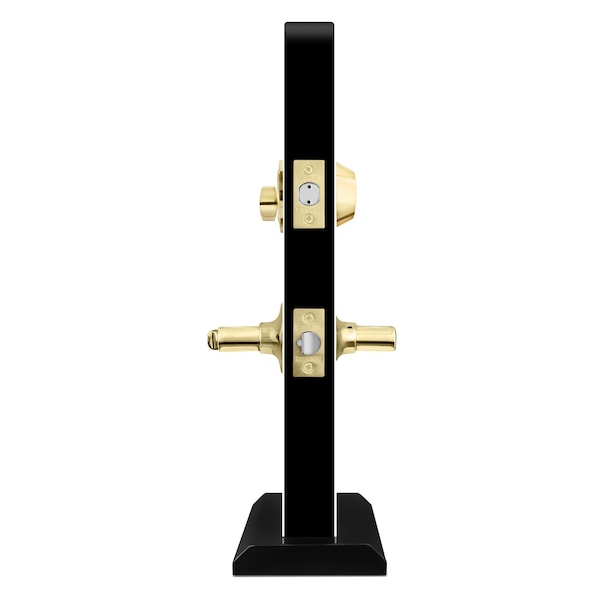 Premier Lock Entry Door Lever Combo Lock Set with Deadbolt Set of 2, Keyed Alike, Solid Brass, 2PK - LED02-2
