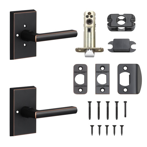 Sure-Loc Hardware Sure-Loc Hardware Logan Privacy Lever, Vintage Bronze - LN102 11P