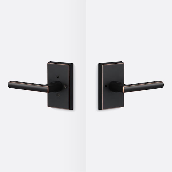 Sure-Loc Hardware Sure-Loc Hardware Logan Privacy Lever, Vintage Bronze - LN102 11P