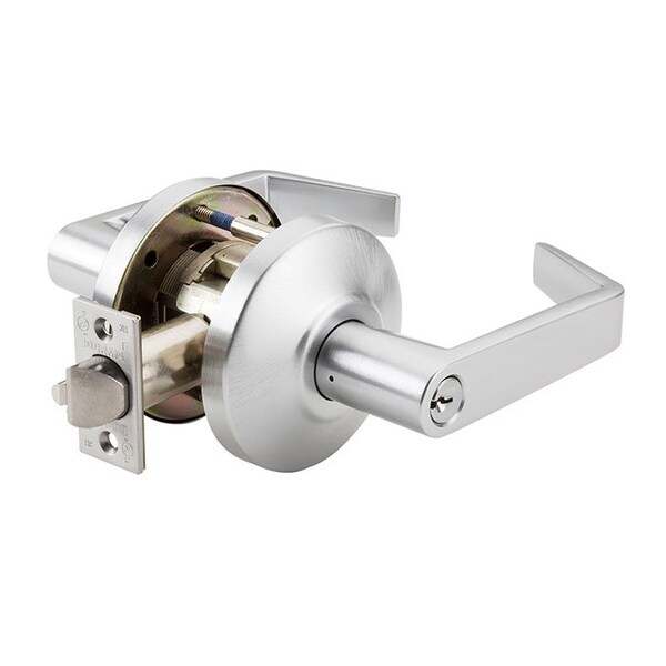 Dorma Grade 1 Cylindrical Lock, 80-Storeroom, LR-Lever, C-Rose, Satin Chrome, 2-3/4 Inch Backset,  - C880-D-LRC-626