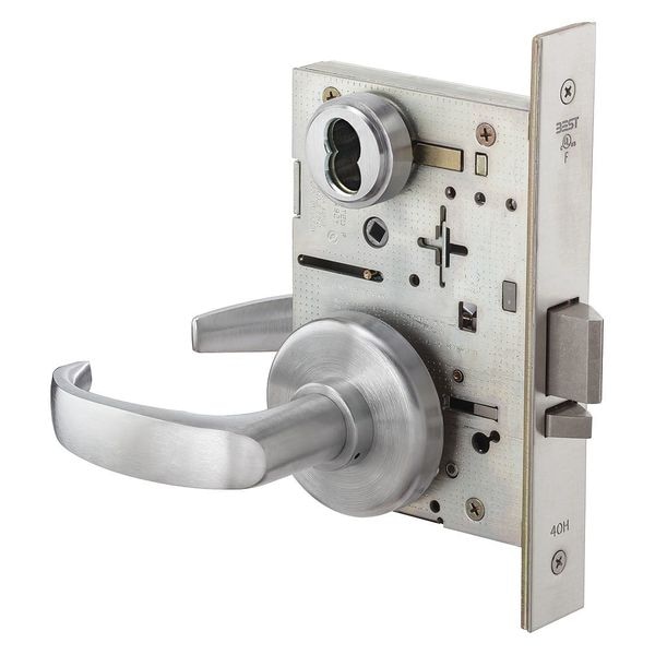 Best Mortise Lockset, Lever, 40H Rose, Ser. 40H, Grd. 1, Entrance - 45H7AT14H626