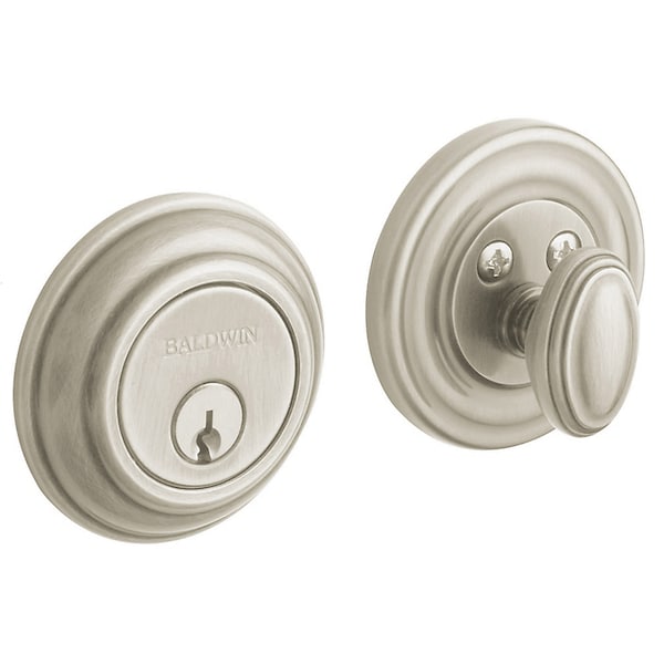 Baldwin Estate Lifetime Satin Nickel Deadbolts - 8231.056