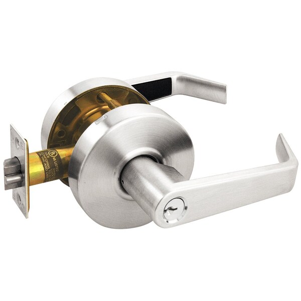 Arrow Lock Grade 2 Turn-Pushbutton Entrance Cylindrical Lock, Sierra Lever, Conventional Cylinder Schlage C Key - RL11-SR-26-CS