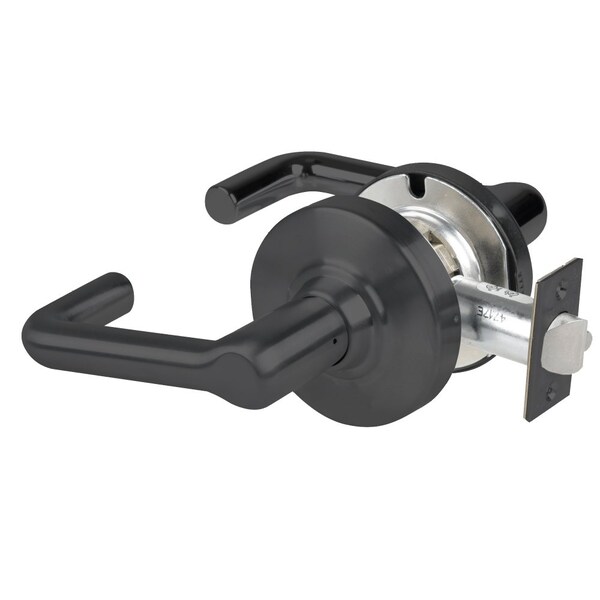Schlage Grade 2 Passage Cylindrical Lock with Field Selectable Vandlgard, Tubular Lever, Non-Keyed, Matte Bl - ALX10 TLR 622