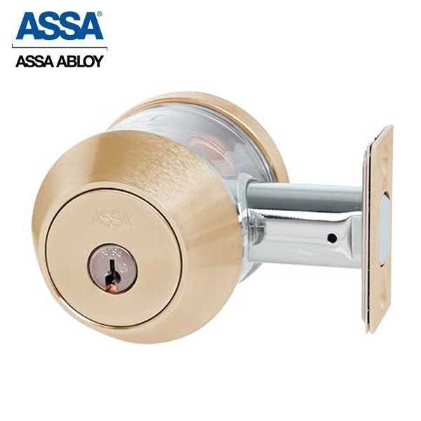 Assa Abloy 7000 Series Maximum+ Grade 1 Single Cylinder Deadbolt Satin Bronze KD - ASS-7900-612-3-F-COMP-KD-0A7