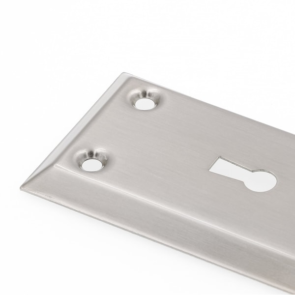 Prime-Line Mortise Keyed Lock Set with Glass Knob, Fits Doors with 2-3/8 In. Backset - E 28335