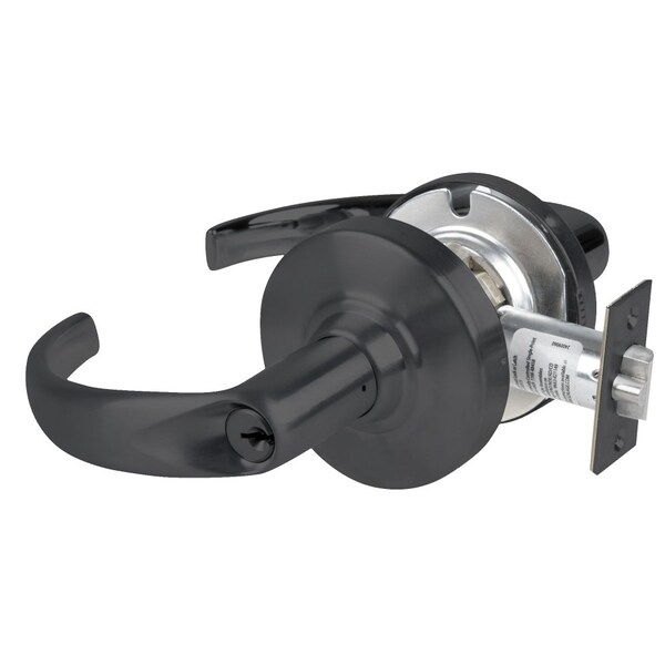 Schlage Grade 1 Store Lock, Sparta Lever, Standard Cylinder, Matte Black Finish, Non-Handed - ND66PD SPA 622