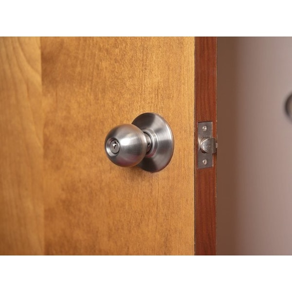 Trans Atlantic Co. SVB Series Stainless Steel Grade 2 Standard Duty Commercial Cylindrical Entry Door Knob with Lock - DL-SVB53-US32D