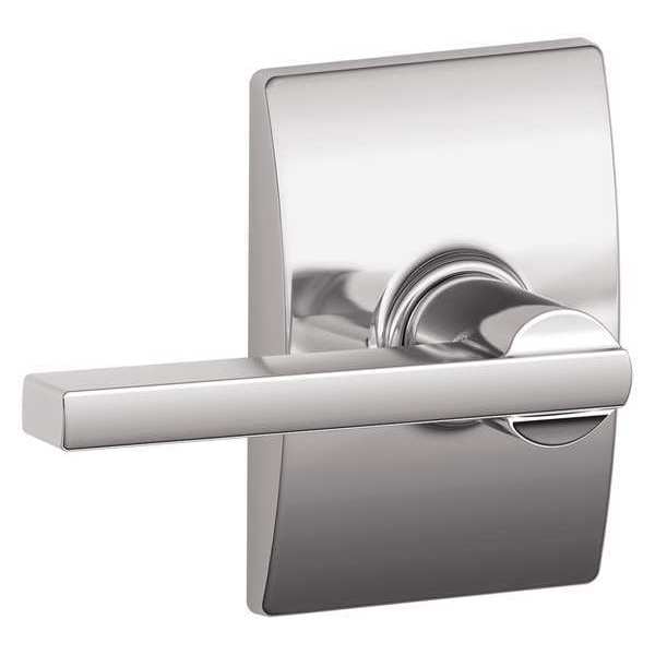 Schlage Bright Chrome Passage Lever Lockset, Latitude/Century - F10 LAT 625 CEN