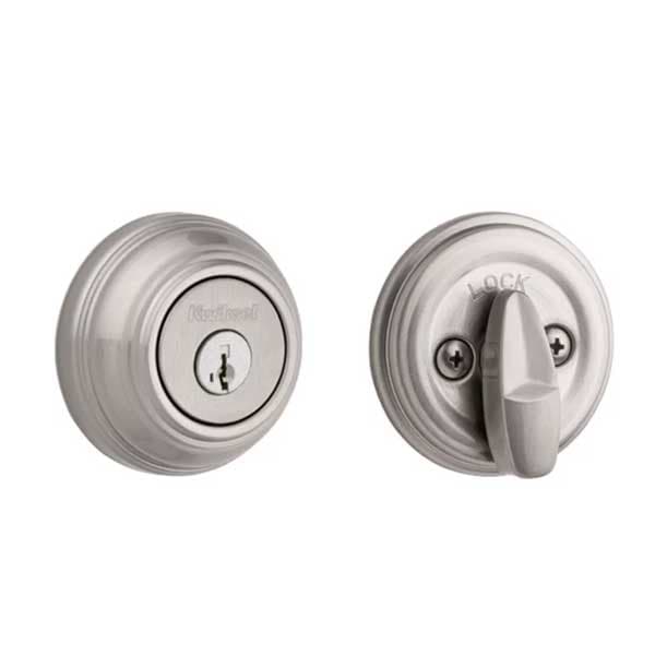 Kwikset Kwikset: 980 Single Cylinder Deadbolt with Smartkey Technology / Satin Nickel - KWS-980-SMT-15