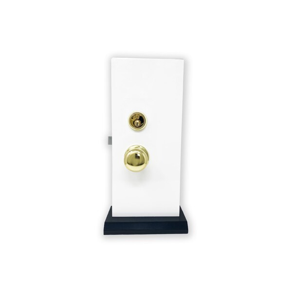 Premier Lock Brass Mortise Entry Gate Left Hand Lock Set with 2.5 in. Backset and 2 SC1 Keys - MLG01