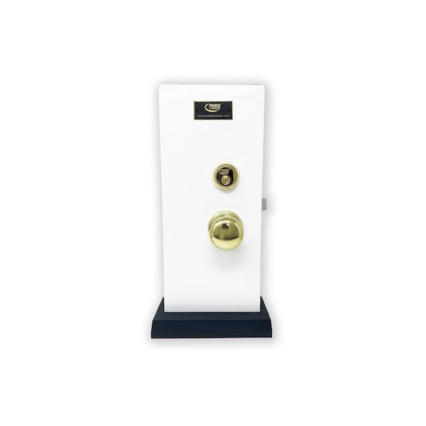 Premier Lock Brass Mortise Entry Gate Left Hand Lock Set with 2.5 in. Backset and 2 SC1 Keys - MLG01