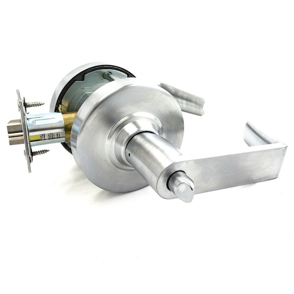 Schlage Commercial ALX Series Grade 2 Entry Rhodes Lever Lock with Large Format IC Prep Less Core, 47267042 - ALX53JRHO626