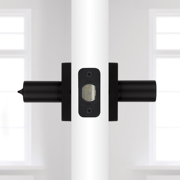 Kwikset Kwikset Halifax Matte Black Entry Door Knob 2-3/4 in. - 97402-920