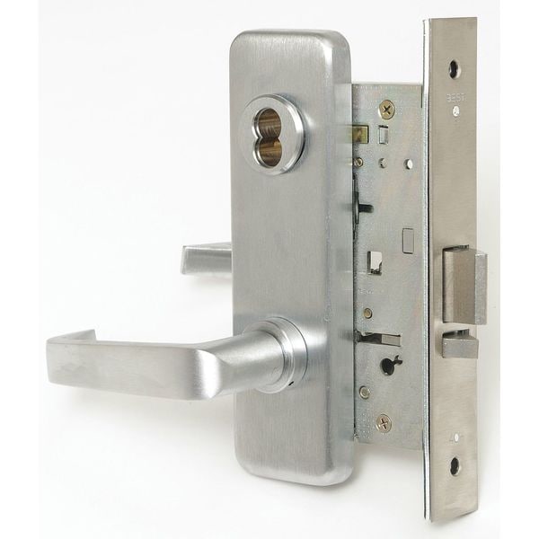 Best Mortise Lockset, 40H Escutcheon, Ser. 40H, Grd. 1, Storeroom - 45H7D15J626