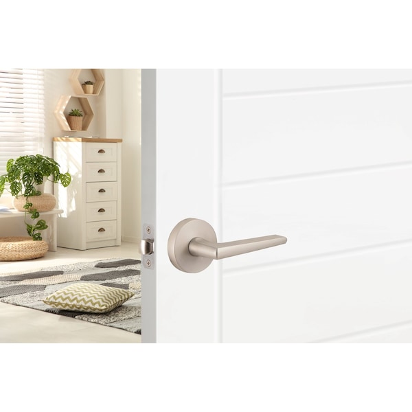 Sure-Loc Hardware Sure-Loc Hardware Basel 28 Degree Square Passage Lever, Satin Nickel - BS101-28 15