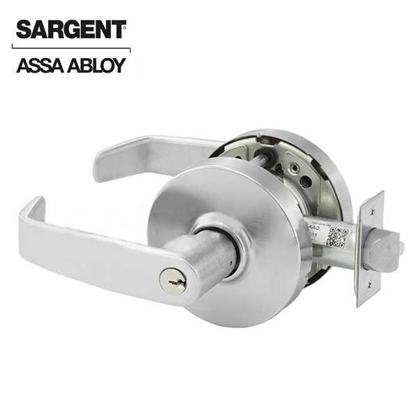 Sargent 10 Line Series Cylindrical Lock Mechanical Storeroom or Closet L Trim L Rose Strike Lip Length 1-1/4 - SRG-28-10G04-LL-26D